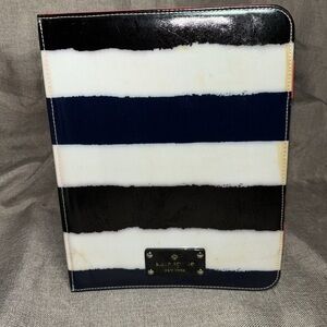 Kate Spade New York Hard Cover Striped Tablet Case 8”L x 10”H